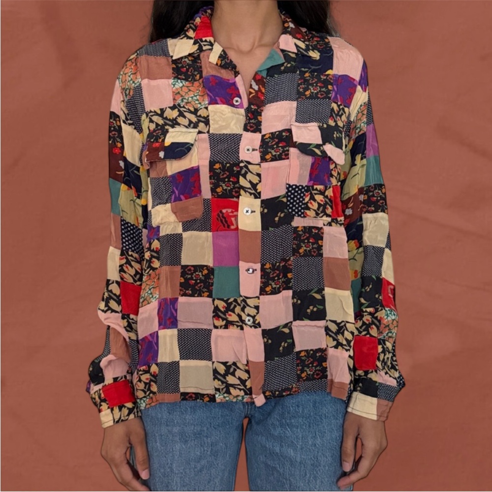 Bode Hari Patchwork Shirt - image 1